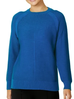 Anthea Crawford Knitwear<Alexis Blue Knit Sweater Cornflower