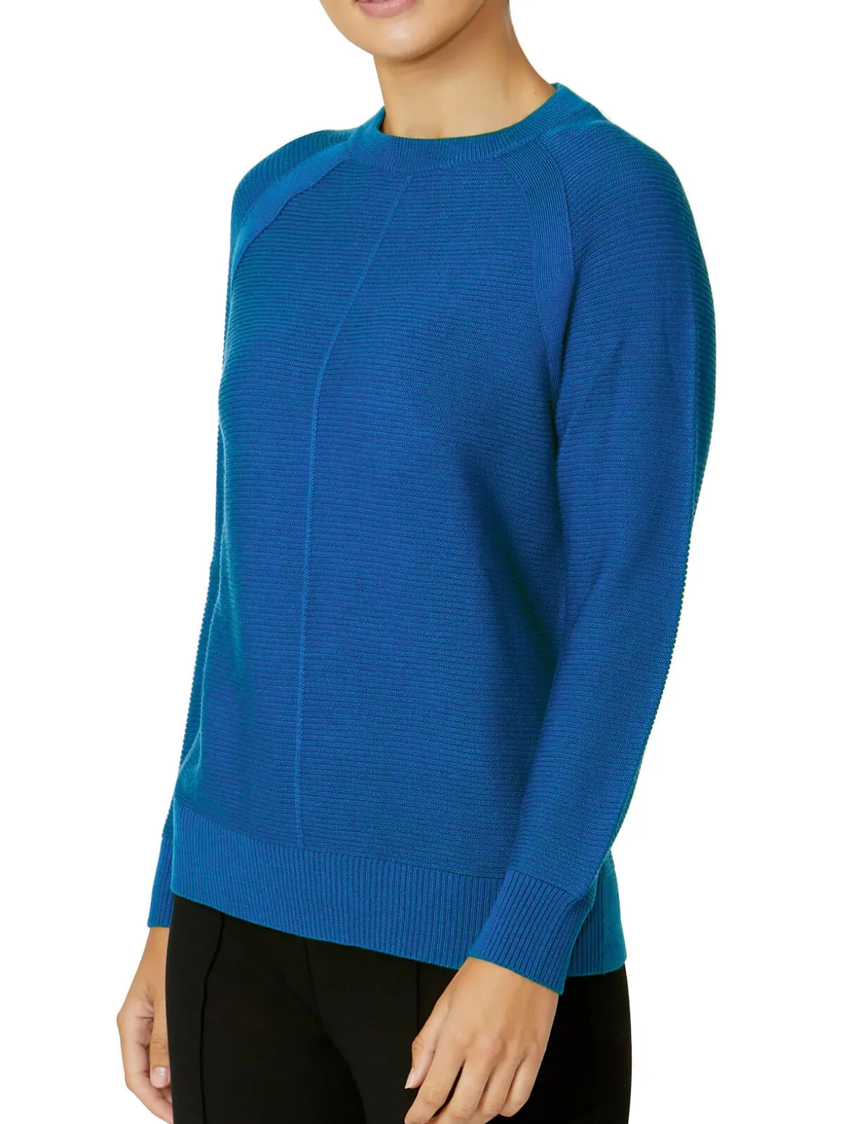 Anthea Crawford Knitwear<Alexis Blue Knit Sweater Cornflower