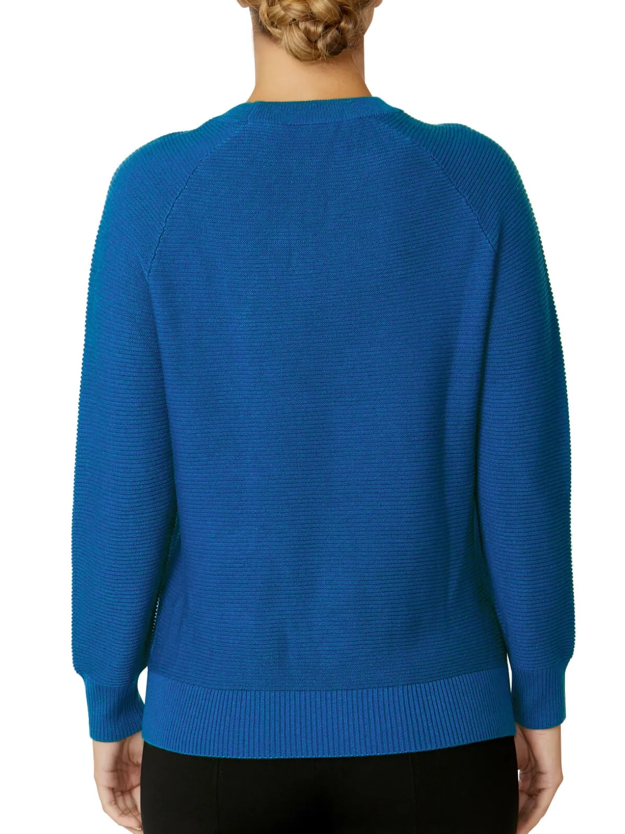 Anthea Crawford Knitwear<Alexis Blue Knit Sweater Cornflower
