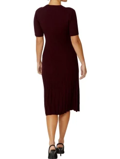 Anthea Crawford Knitwear<Aria Knit Dress Berry
