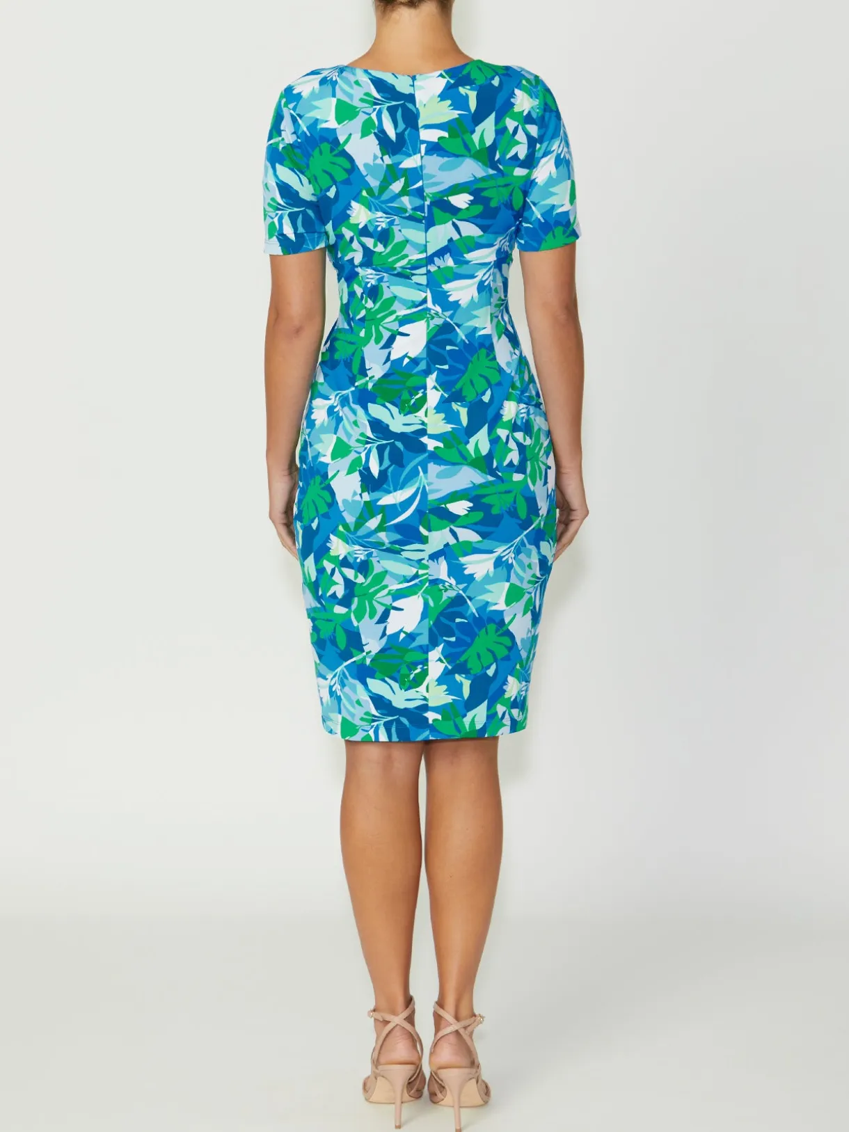 Anthea Crawford Jersey Dresses<Emelynn Palm Jersey Dress Blue
