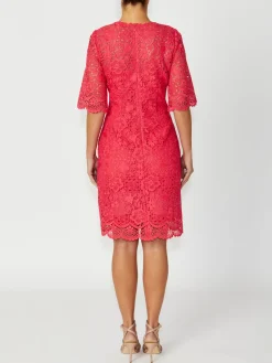 Anthea Crawford Mother Of The Bride|Event Dresses<Madeline Lace Dress Coral