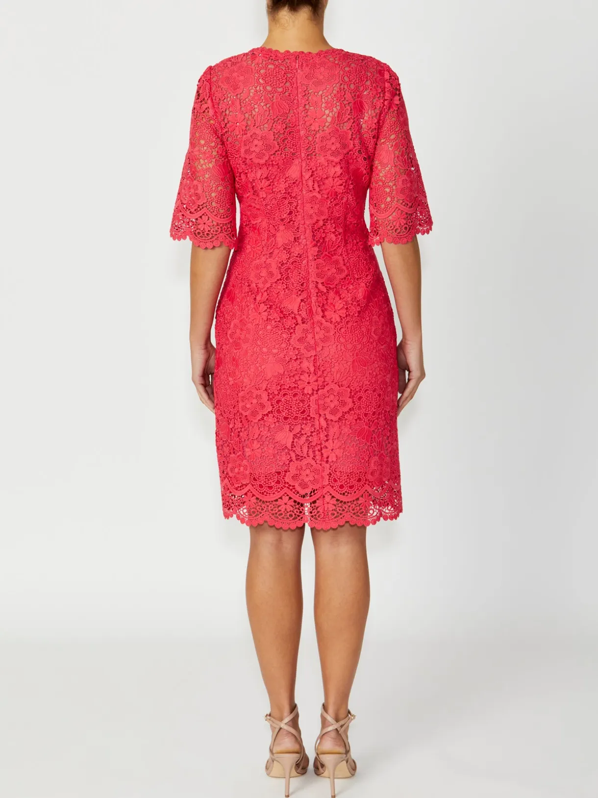 Anthea Crawford Mother Of The Bride|Event Dresses<Madeline Lace Dress Coral