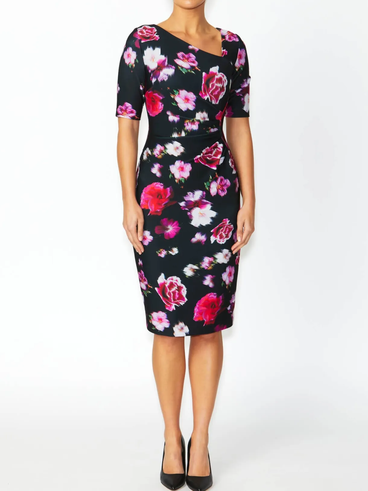 Anthea Crawford Event Dresses<Milena Floral Dress Black