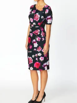 Anthea Crawford Event Dresses<Milena Floral Dress Black