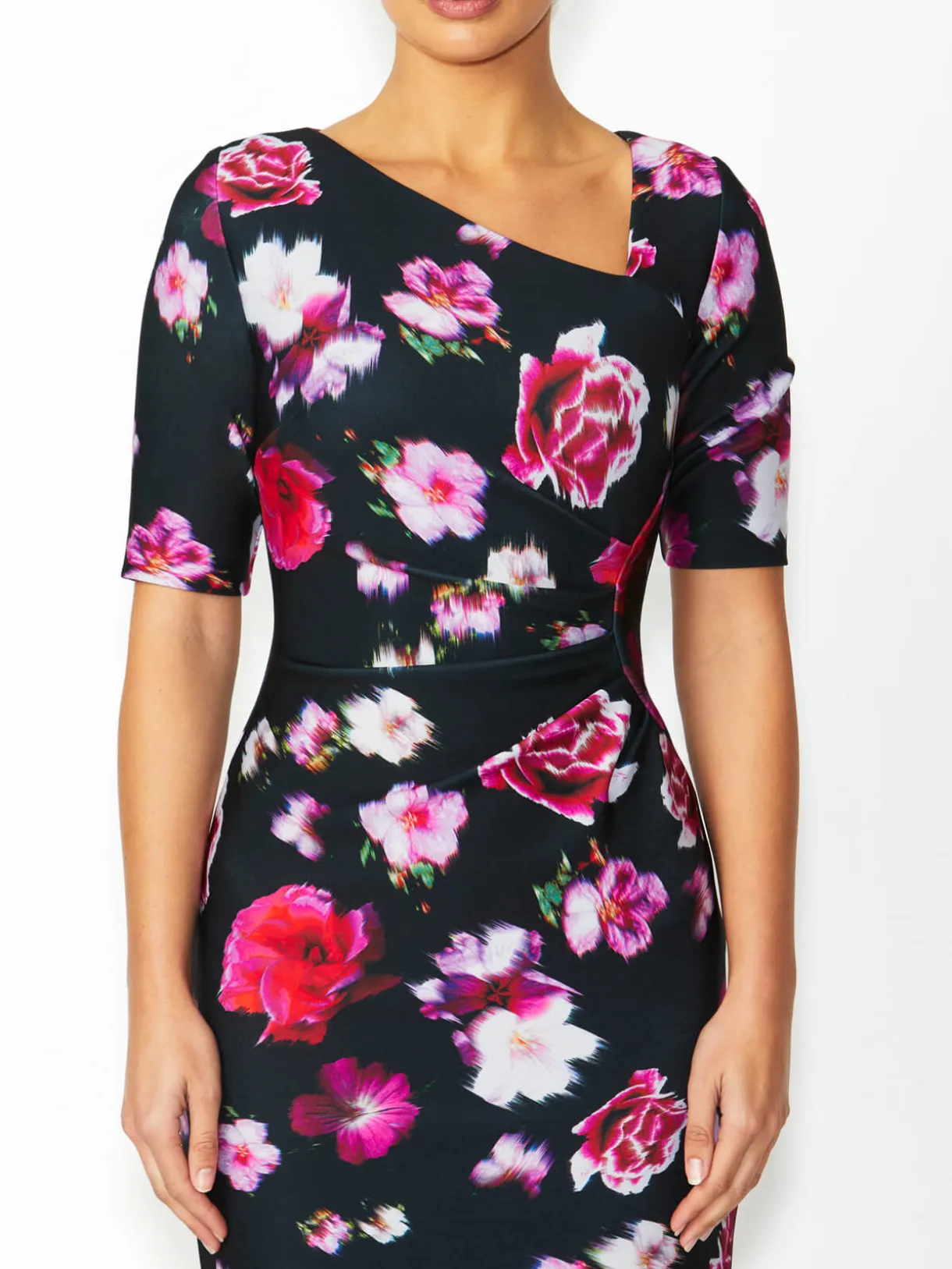 Anthea Crawford Event Dresses<Milena Floral Dress Black