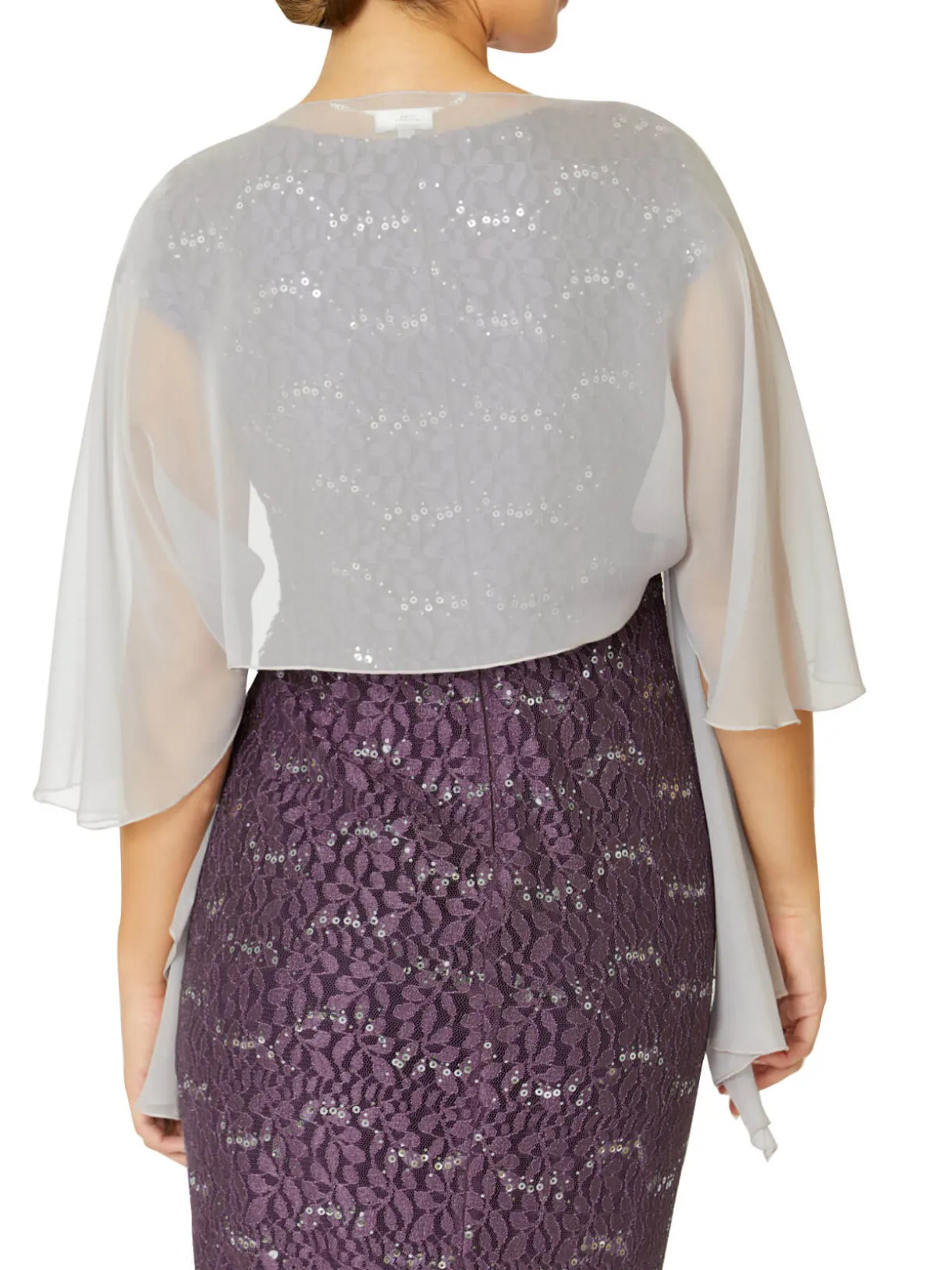 Anthea Crawford Shrugs<Silk Shrug Misty Lilac