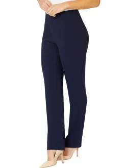 Anthea Crawford Pants<Crepe Straight Leg Pant Navy
