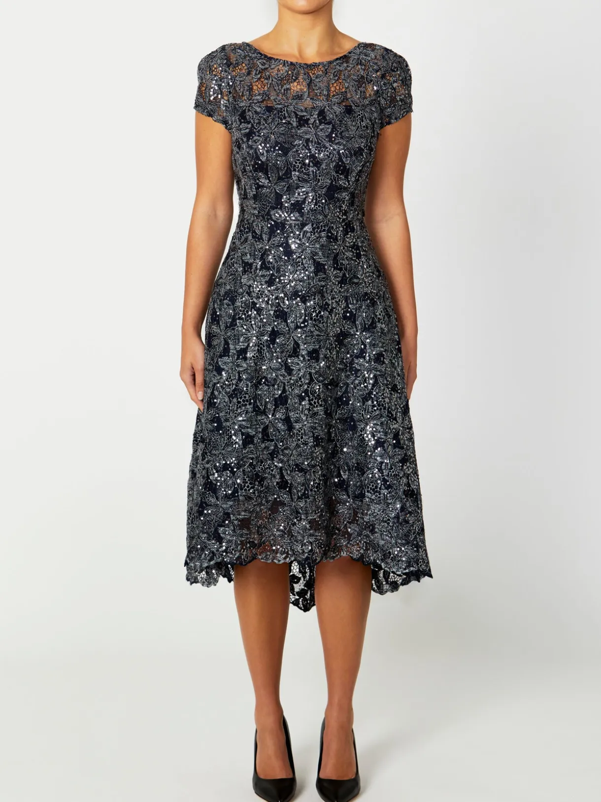 Anthea Crawford Mother Of The Bride|Event Dresses<Stellar Sequin A-Line Dress Navy