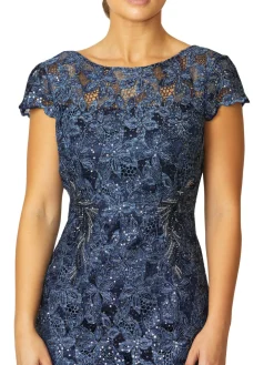 Anthea Crawford Mother Of The Bride|Evening Dresses<Venetia Sequin Lace Dress Blue