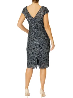 Anthea Crawford Mother Of The Bride|Event Dresses<Venetia Sequin Lace Dress Navy