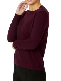 Anthea Crawford Knitwear<Verna Berry Knit Sweater MARLE BERRY