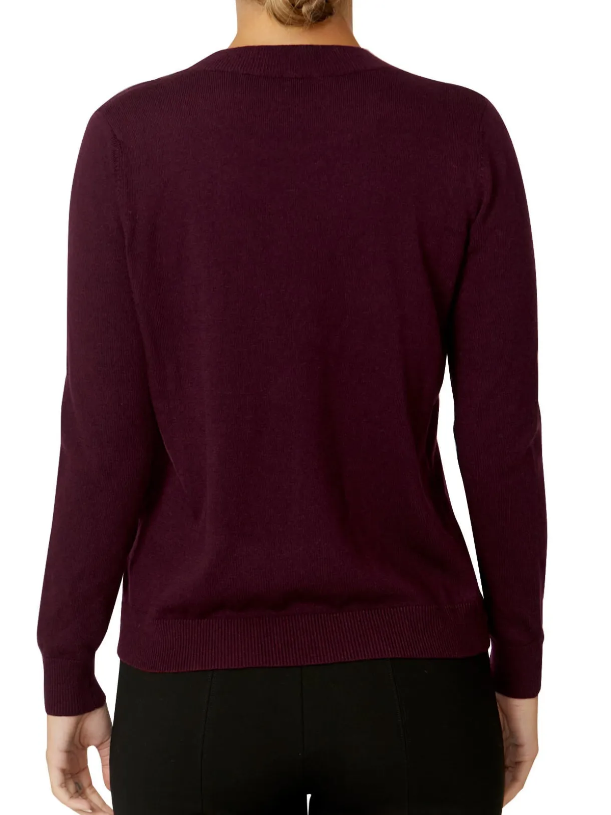 Anthea Crawford Knitwear<Verna Berry Knit Sweater MARLE BERRY