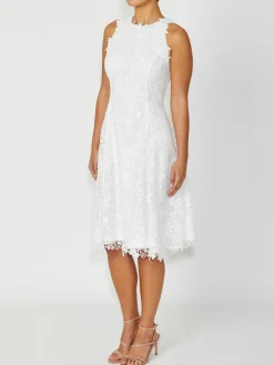 Anthea Crawford Event Dresses|Evening Dresses<Virginia Lace Dress Ivory
